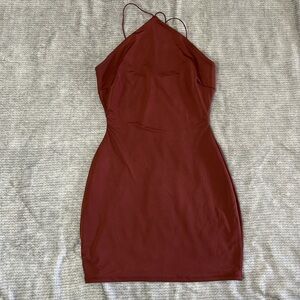 Windsor Maroon Bodycon Mini Dress - Size M